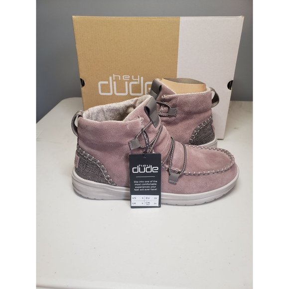 Hey Dude Eloise Suede Bootie Antique Rose Women's Size 8. Brand New In Box. - Picture 2 of 7